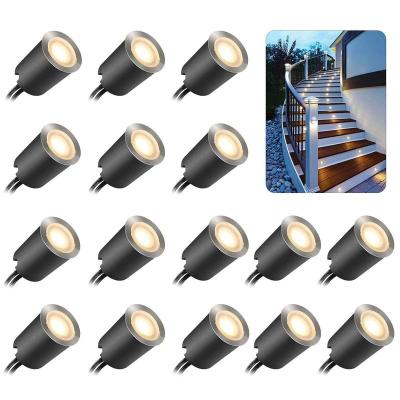 China Waterproof IP67 Theme Park 12V Low Voltage In Ground LED Outdoor Landscape Lighting Recessed LED Deck Light Kits for sale