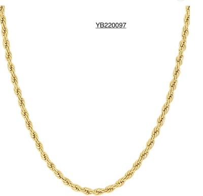 China FASHIONABLE multifunctional short bracelet twist rope chocker necklace 18K gold stainless steel necklace for sale