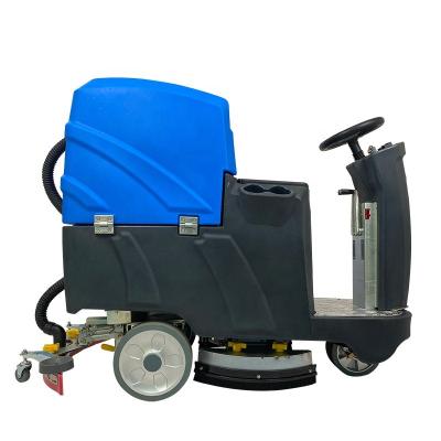 China Hotels Parking Lot Cleaning Machine Sidewalk Scrubbing Machine Ride On Scrubber Machine for sale