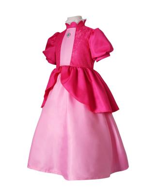 China Patchwork Fluffy Long Cosplay Dress for Children's Carnival Brigitte Princess Dress up for sale