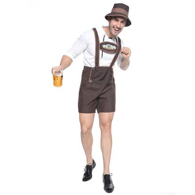 China Bavarian German Beer Festival Cosplay Adult Plus Size Halloween Costumes Set with Hat for sale