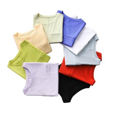 China Anti-Wrinkle Niche Brand Women's T-shirts Women's Blouses Crop Satin Top Silk T-shirt For Women for sale