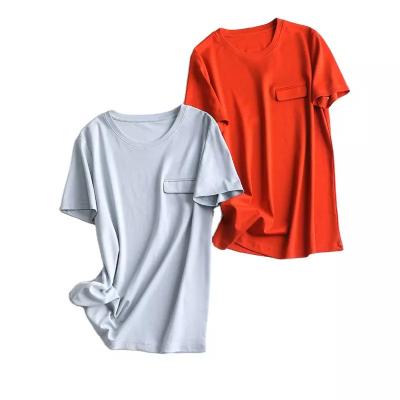 China Anti-Wrinkle Spring Loose Women's Round Neck Pullover Best-Selling Short Sleeve Top and Summer T-shirt for sale