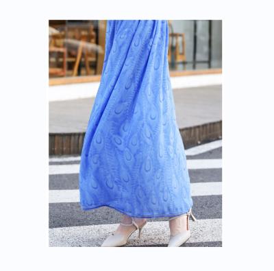 China High Quality Dry Cleaning Brand Factory Production Soft Slim Double Skirts Mid Length Skirts With Pockets Silk Dresses for sale