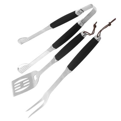 China Easily Cleaned BBQ Tool Kit 3pcs Grill Accessories Stainless Steel Kitchen Sets for sale