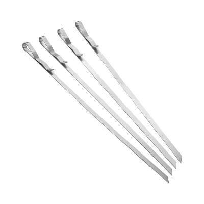 China Easily Cleaned GRILL Stainless Steel Skewers Set BBQ Accessories BBQ Kebab Skewer for sale