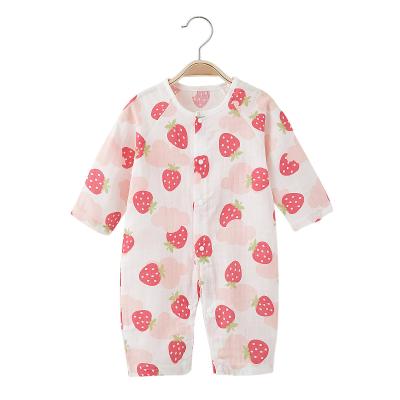 China 100% Cotton Summer Tulle Newborn Baby Romper, Baby Long Sleeve Air Conditioning Suit for sale