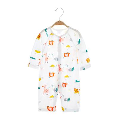 China Cotton/Modal Baby Summer Thin Overalls,Baby Open Fork Long Sleeve Romper for sale