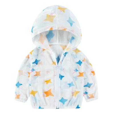 China Hot-selling 100% polyester kids summer light and sunscreen breathable clothing with zipper for sale