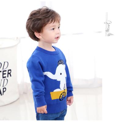 China Anti-wrinkle Baby Boys Knit Sweater Cotton Pullover Animal Sweatshirt for sale