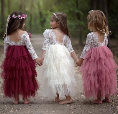 China Wholesale Breathable Tutu Bridesmaids Baby Toddler One Line Beaded Dress Dresses Princess Tulle Dress Lace for sale