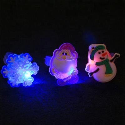 China Popular Soft Luminous Flashing LED Ring Light Cartoon Ring Christmas Flashing Ring for sale