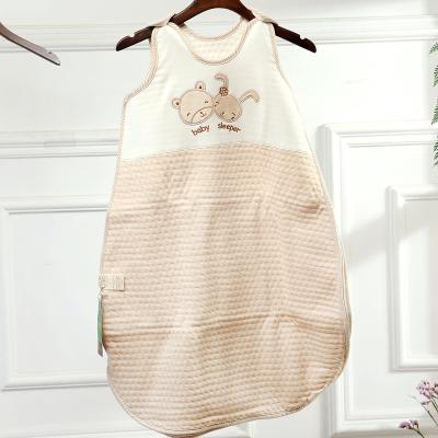 China PORTABLE Wholesale Unisex Organic Cotton Baby Sleeveless Sleeping Bag for sale