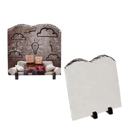 China China Sublimation Rock Sublimation Slate Rock Slate Photo Frame for sale