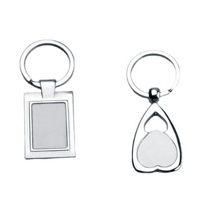 China Europe Fashion Double Sides Sublimation Heat Transfer Printing Custom Logo Key Chain à venda