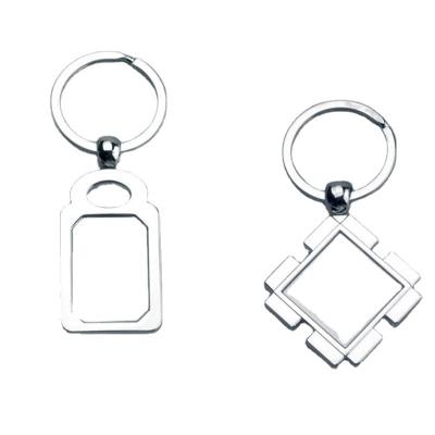 China Europe Sublimation Metal Key Chain Custom-made Company Logo Name Key Chains Blank à venda