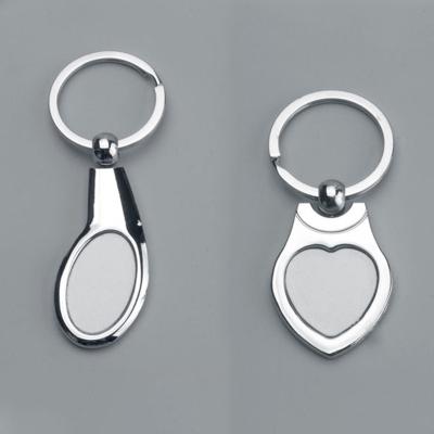 China Blank Promotional Metal Sublimation Europe Gifts Key Chain à venda