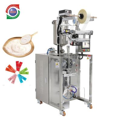 China 50g Food Salad Dressing Single Dose Liquid Soy Sauce Sachet Peanut Paste Chutney Pate Packing Machine for sale