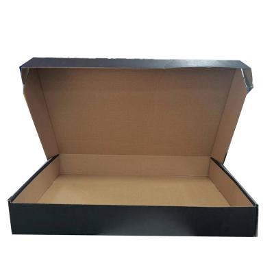 China Recyclable Custom Logo Customized lcustom logo printed black mailer box factory for sale