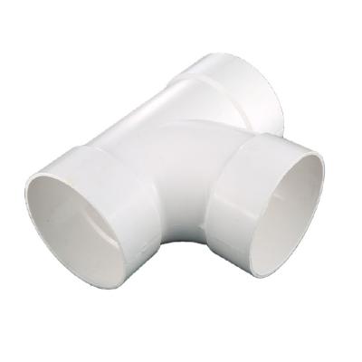 China ASTM D2665 PVC UPVC Standard Plastic Pipe Fittings Welding Equal Pipe Drainage Tee PIPEC1 for sale