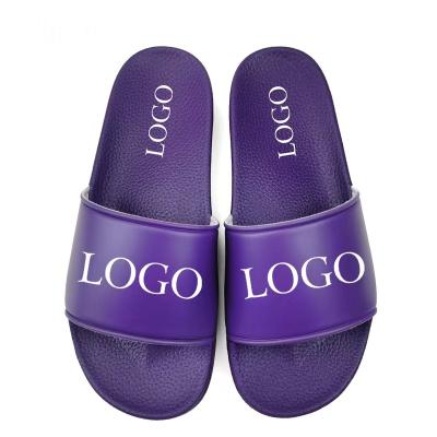 China Women Unisex Logo Blank Slides Slippers Custom Made Black Fashion Trend Mens Footwear Wholesale Factory Price for sale