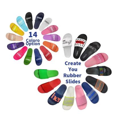 China Fashion Trend Customized Slides Sandal Kids Customized EVA Slippers Designer Customized Men Women Shoes Sandals With Logo for sale