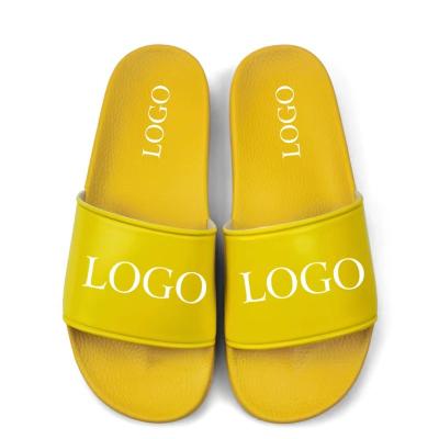 China 2021 Fashion Trend Custom Yeezy Flat Logo New Unisex Summer Sandals Men Slip On Shoes Women Slip On Eva Indoor Beach Ladies Yeezy Slippers for sale