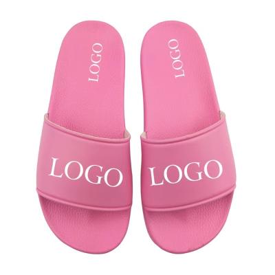 China Fashion Trend High Quality Flat Slides Shoes For Men Designer Women Slides Custom Casual Slippers With Logo for sale