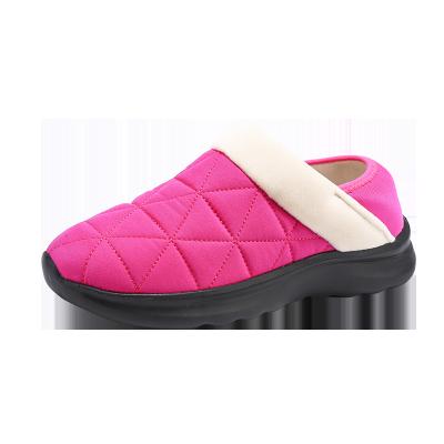 China Fashion Trend Cotton Ladies Fur Slides Women Winter Shoes Luxury Waterproof Windproof Slippers Home Soft Wholesale for sale