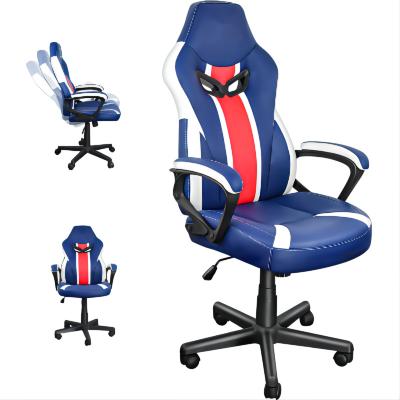 China Other Custom Cheap PU Leather Computer Chair PC Gaming Racing Silla Gamer RGB Led Massage Gaming Chair With Lights And Speakers for sale