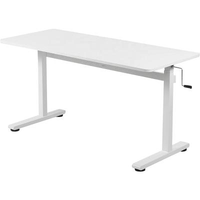 China 2022 white adjustable desk escritorio easy assembly of position (height) Brazil adjustable popular wooden manufacture for Ministry of Interior for sale