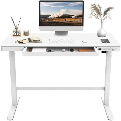 China Brazil Popular White Adjustable Standing Desk Rack Easy Assembly (Size) Desk Rotate 360 ​​Degrees Comfortable Work Experience for sale