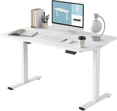 China (Size) 2022 Indonesia Popular High Quality Adjustable Stand Up Desk Mechanism White Sit And Hold Desk Up To 220 Pounds Total L Shape for sale