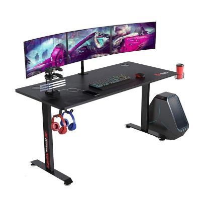 China 60 INCH Computer Table Convertible t Gaming Desk 2022 Shaped Carbon Fiber Outdoor Gaming Computer Desk With Full Free Desktop Mouse Pad for sale