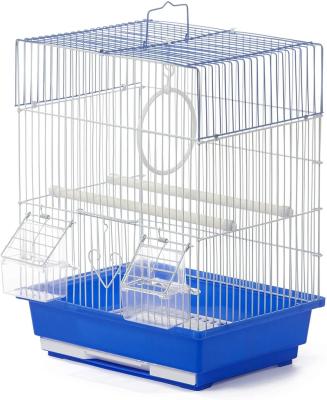 China Blue And White Pet Products Flat Surface Saving Modern Bird Cage for sale