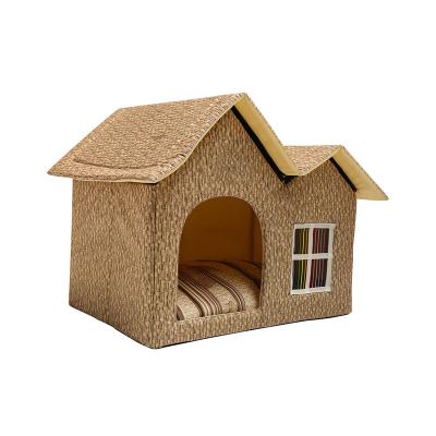 China Hot Sale Luxury Windproof Lovely Custom Soft Warm Removable Easy Washable Cat And Dog Pet House for sale