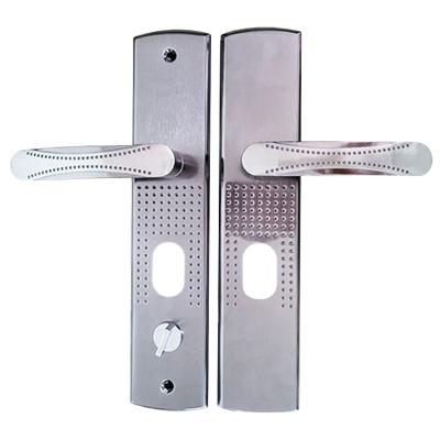 China Hot Selling Interior Door Lever Handle Door Lock Mordern Design Aluminum Alloy Door Lock Interior Lever Handle Plate for sale