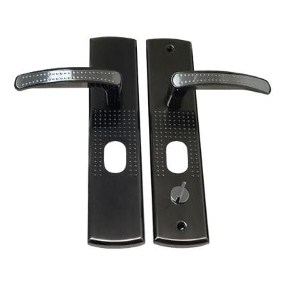 China Mordern Design Lights Aluminum Alloy Door Lock Hot Sale Lever Handle With Light Plate Lock Door Lever Handle Interior Door Lever Handle for sale