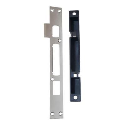 China High Quality Steel Plate Iron Strike Lock Interior Doors Lock Grasping Plate Plastic Door Latch For Wooden Door Hot Sale for sale