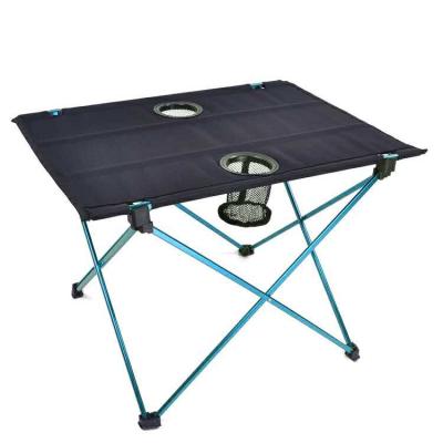 China Large Modern Outdoor Perforated Aluminum Alloy Table Bench Picnic Table for sale