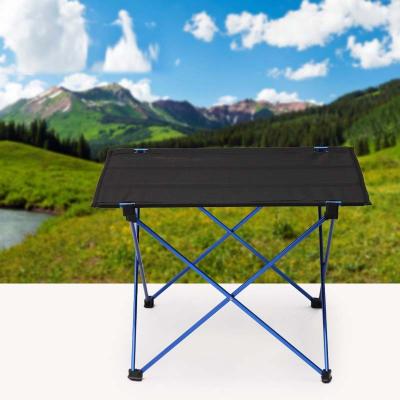 China Tianye Modern Ultralight Outdoor Portable Folding Cloth Table Travel Camping Small Folding Table for sale