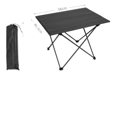 China Modern Portable Middle Black Aluminum Plastic Party Dining Banquet Barbecue Camping Picnic Link Buckle Outdoor Folding Table for sale