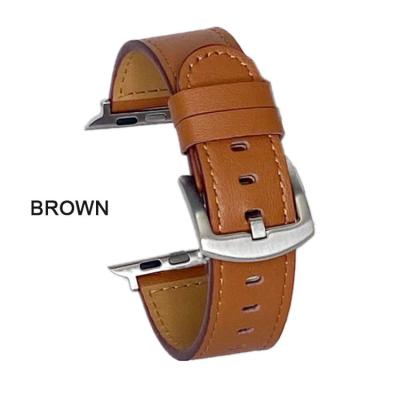 China Leather Leather Bands Compatible with Apple 38/40mm Top Grain Leather Band Replacement Strap 42/44mm for iWatch SE&Series 6/5/4/3/2 for sale