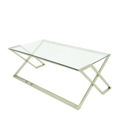 China Stainless Steel Modern Luxury Cheap Coffee Table Set Modern Living Room Furniture for sale