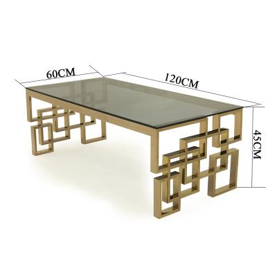 China Modern Glass Top Black Metal 2021 Modern Tempered Glass/8mm 25.00kg Coffee and Tea Table Designs Luxury Furniture Living Room Furniture for sale