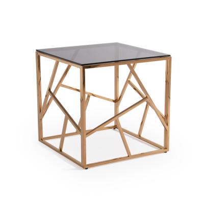 China Stainless Steel Nesting Coffee Table End Table Modern Fancy Smart Universal Storage For Living Room for sale