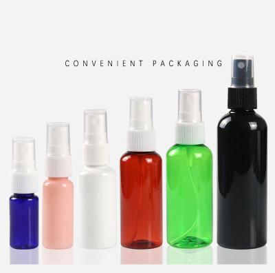 China 60ml PET Empty Plastic Cosmetic Cleaning Small Transparent Spray Bottles for sale