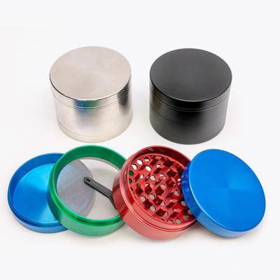 China New Customized 4 Layers Sanding Smoke Grinder Herb Grinders Metal Tobacco Grinder Smoking Pipe for sale