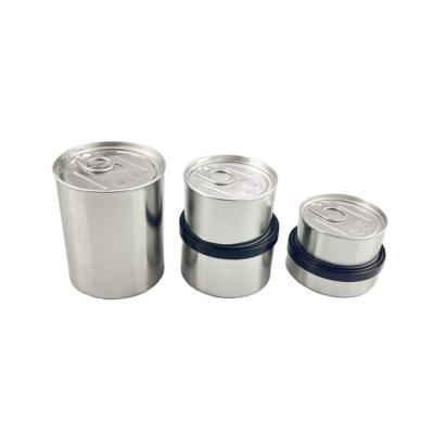 China Food Packaging Metal Tin Cans Press Can Empty With Lid for sale