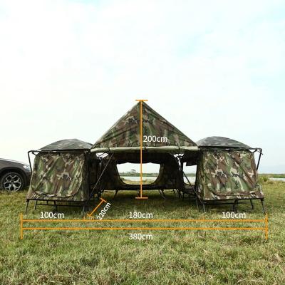 China Camouflage Game Camping/Field Off Ground Tent 6 Person Waterproof Portable Cradle Folding Easy Set Up For Outdoors Traveling Fishing Hiking for sale